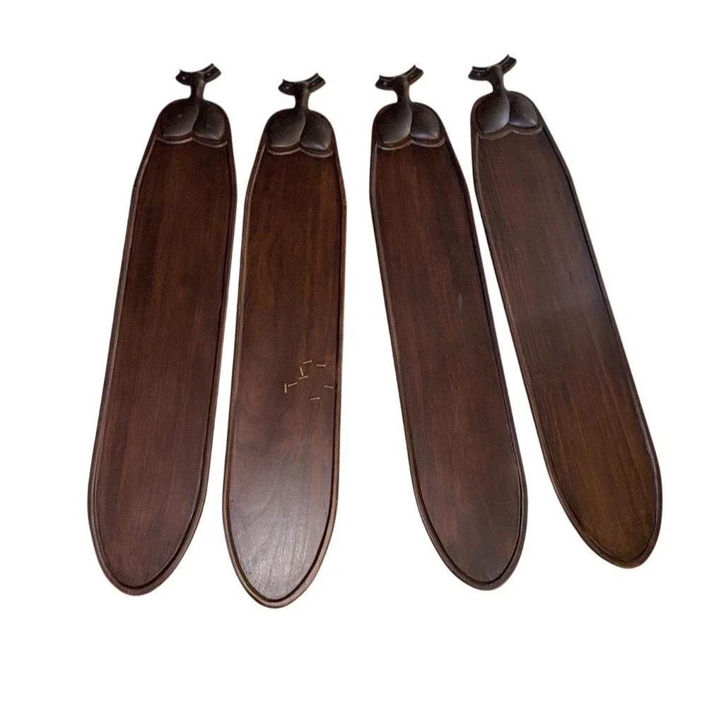 Fanimation Ceiling Fan Replacement Blades Set of 4 Brown 21in x 5in pre drilled‎
